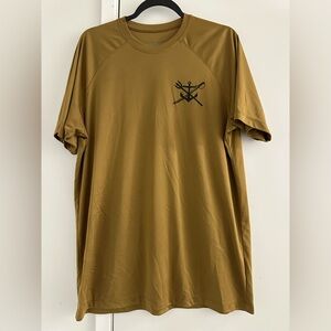DFND Active Ax Men's T-Shirt SZ L- Coyote Brown, Military Shirt